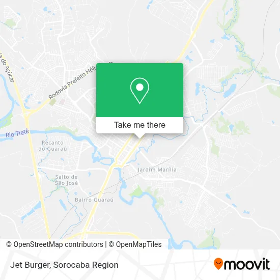 Jet Burger map
