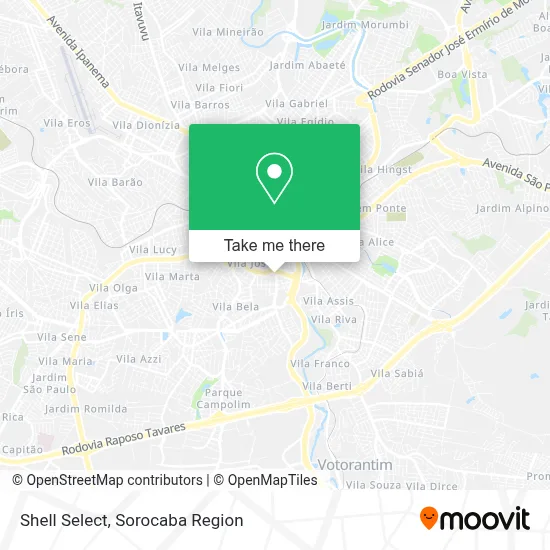 Shell Select map