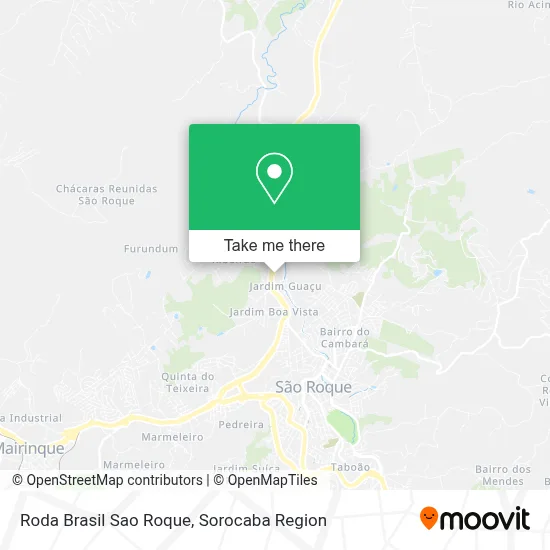 Roda Brasil Sao Roque map