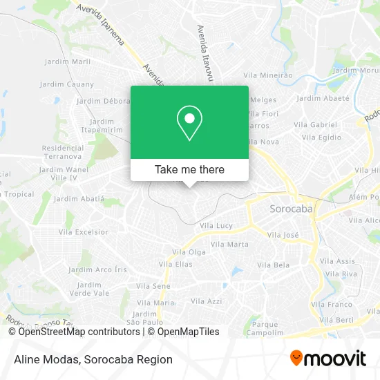 Aline Modas map