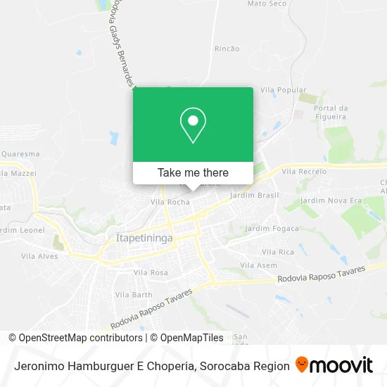 Jeronimo Hamburguer E Choperia map