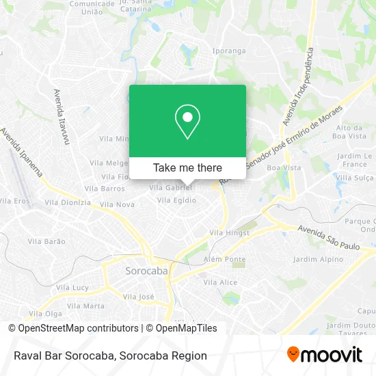 Raval Bar Sorocaba map