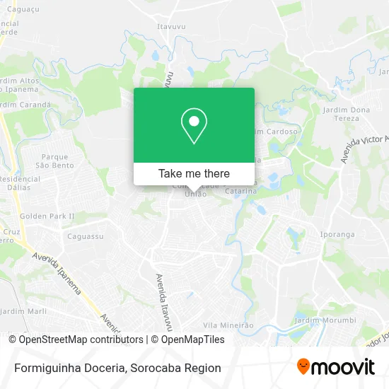 Formiguinha Doceria map
