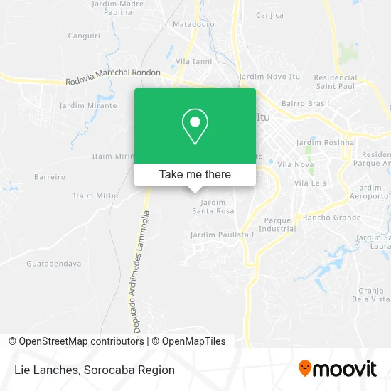 Lie Lanches map