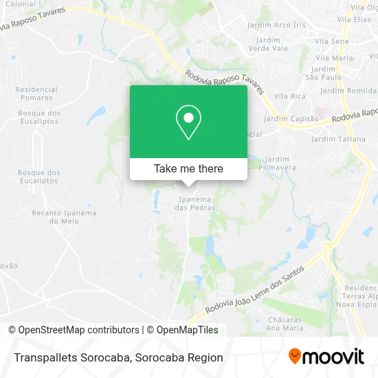 Transpallets Sorocaba map