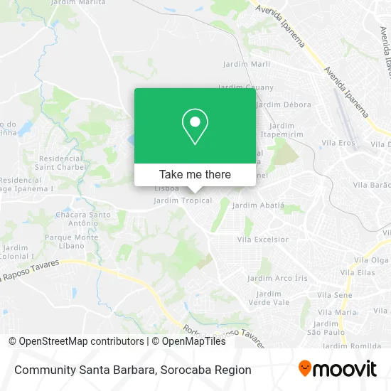 Community Santa Barbara map