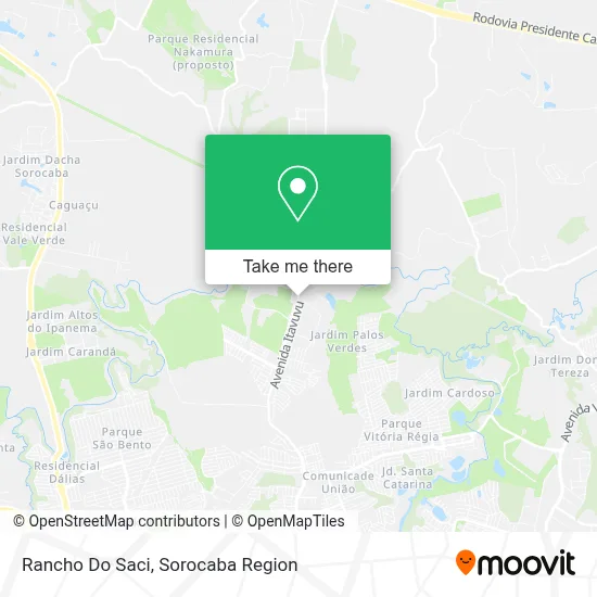 Rancho Do Saci map
