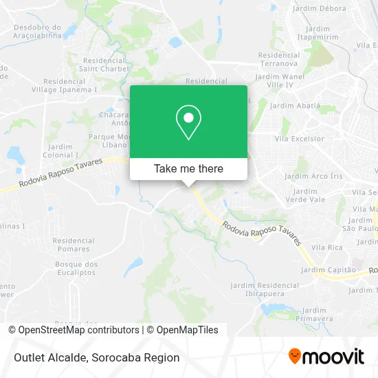 Outlet Alcalde map