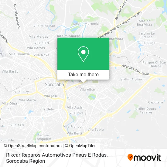 Rikcar Reparos Automotivos Pneus E Rodas map