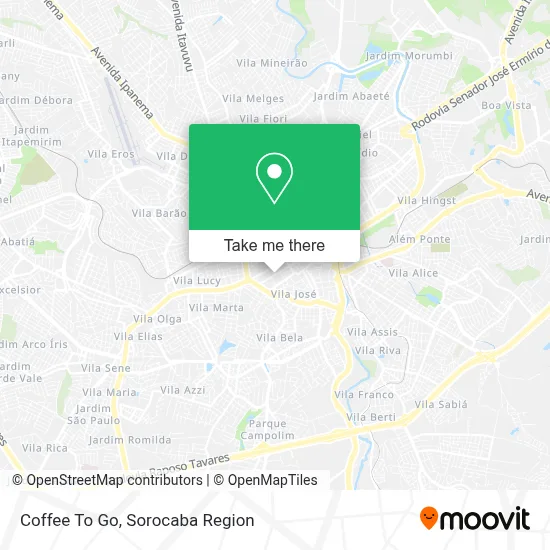 Coffee To Go map