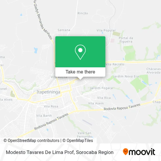 Modesto Tavares De Lima Prof map