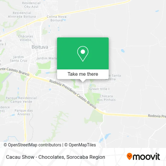 Cacau Show - Chocolates map
