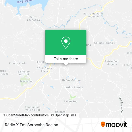 Rádio X Fm map