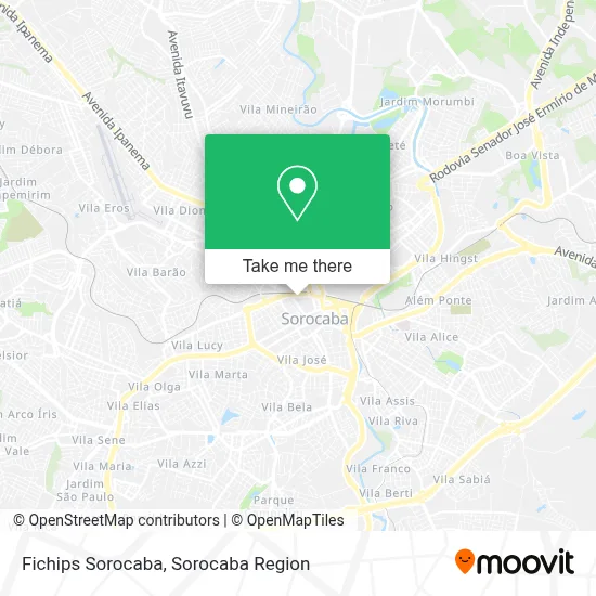 Fichips Sorocaba map