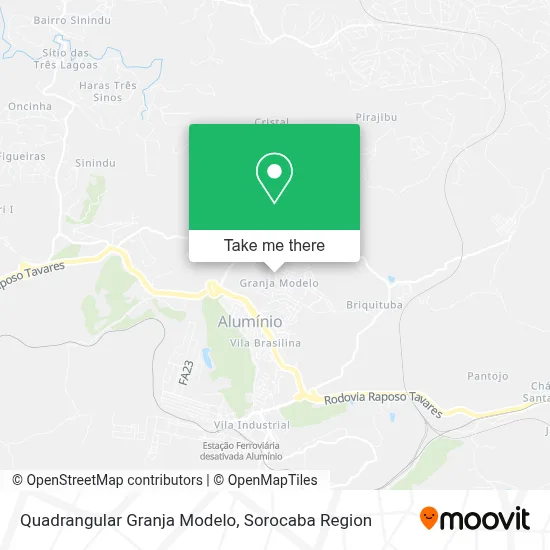 Quadrangular Granja Modelo map