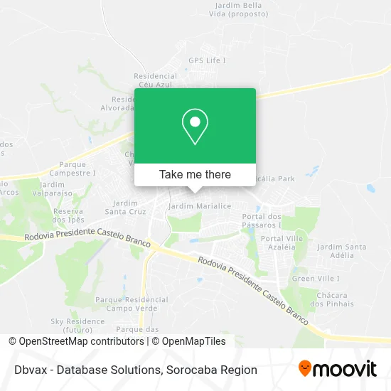 Dbvax - Database Solutions map