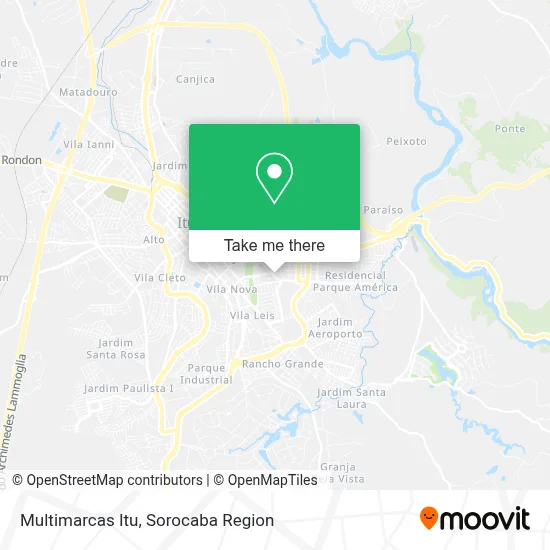 Multimarcas Itu map