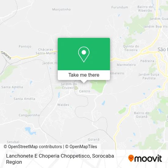Lanchonete E Choperia Choppetisco map