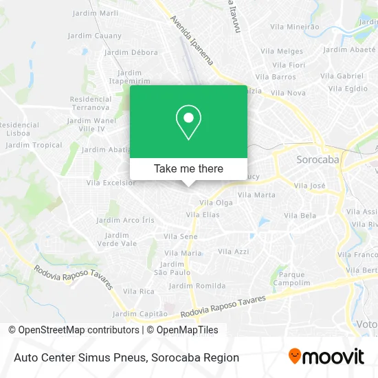 Auto Center Simus Pneus map