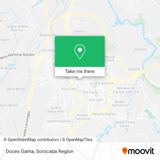 Doces Gama map