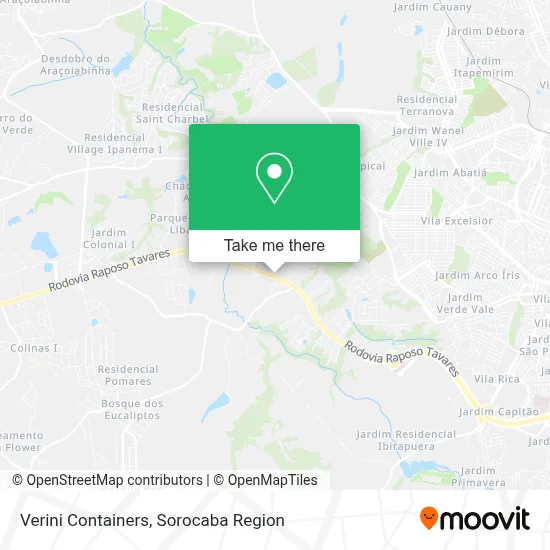 Verini Containers map