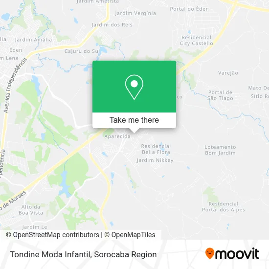 Tondine Moda Infantil map