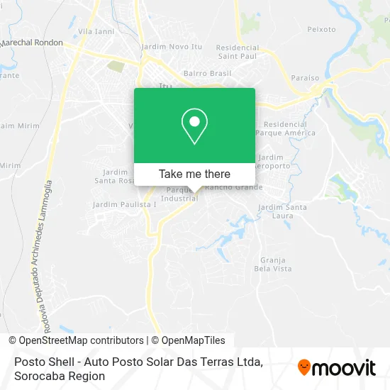 Posto Shell - Auto Posto Solar Das Terras Ltda map