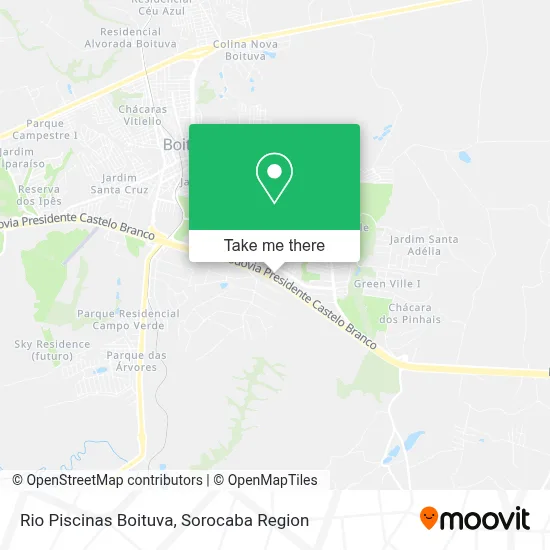 Rio Piscinas Boituva map