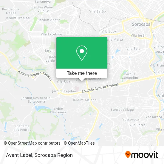 Avant Label map