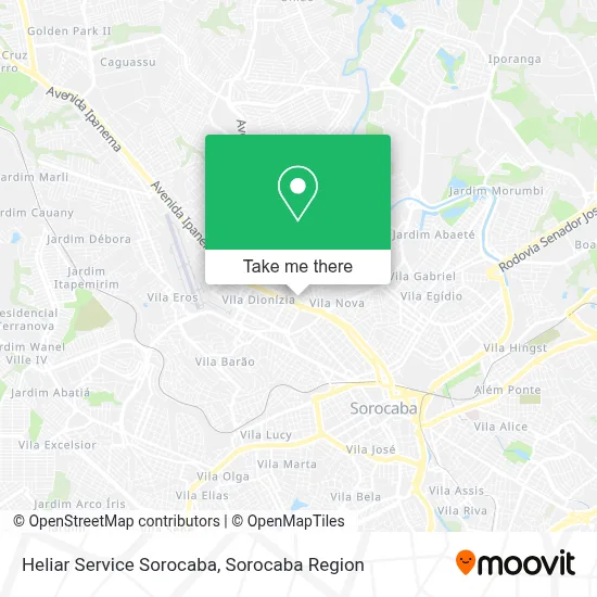 Heliar Service Sorocaba map