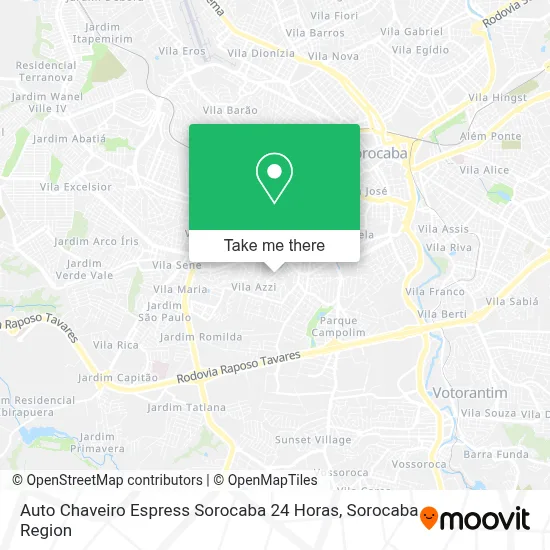 Auto Chaveiro Espress Sorocaba 24 Horas map