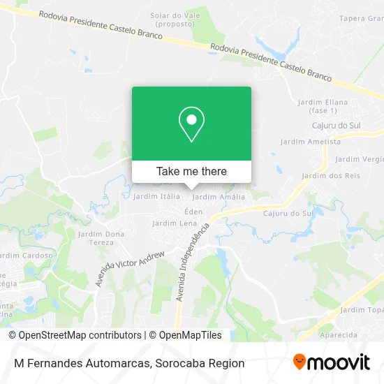 M Fernandes Automarcas map