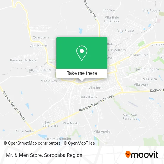Mr. & Men Store map
