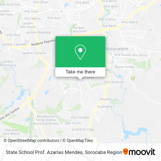 State School Prof. Azarias Mendes map