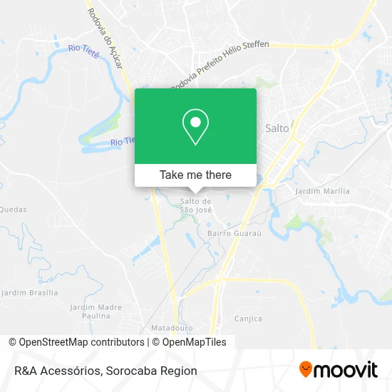 R&A Acessórios map