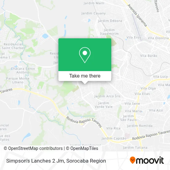 Simpson's Lanches 2 Jm map
