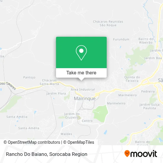 Rancho Do Baiano map