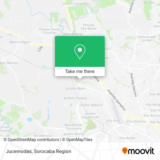 Jucemodas map