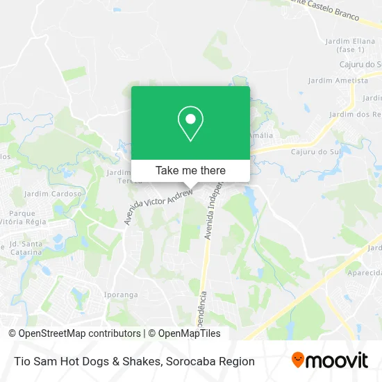 Tio Sam Hot Dogs & Shakes map