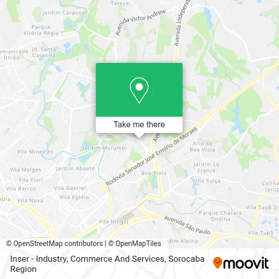 Inser - Industry, Commerce And Services map