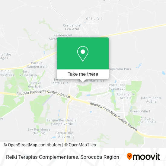 Reiki Terapias Complementares map