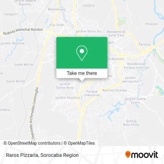 Raros Pizzaria map