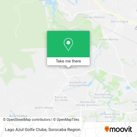 Lago Azul Golfe Clube map