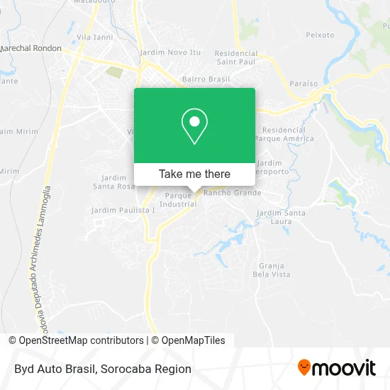 Byd Auto Brasil map