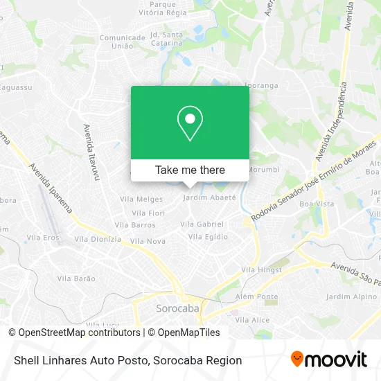 Shell Linhares Auto Posto map