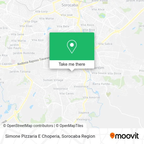Simone Pizzaria E Choperia map