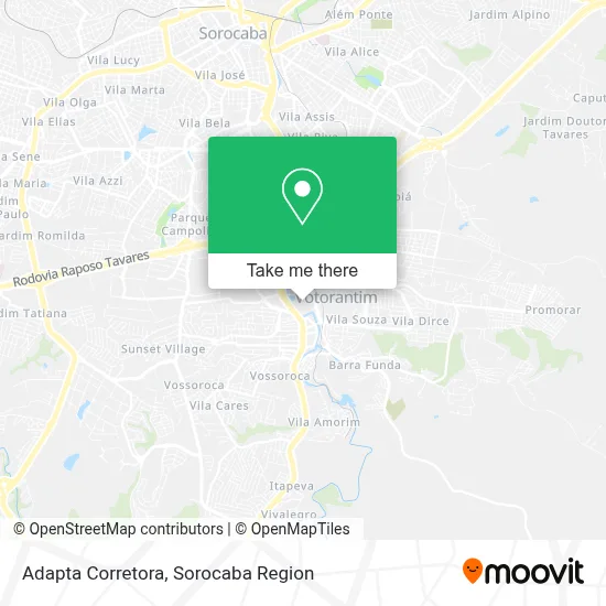 Adapta Corretora map