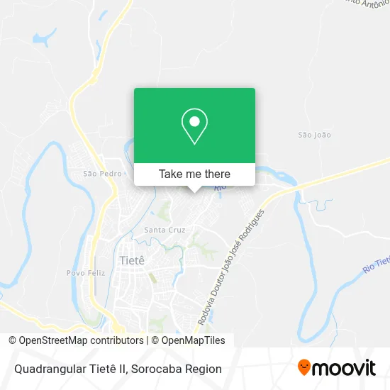 Quadrangular Tietê II map
