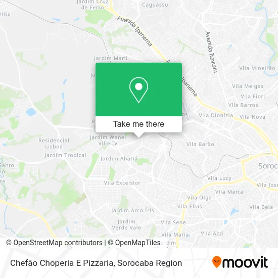 Chefão Choperia E Pizzaria map