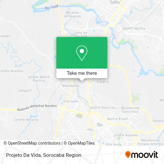 Projeto Da Vida map